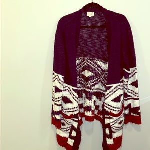 LA Hearts Sweater Thick Long Winter Tribal